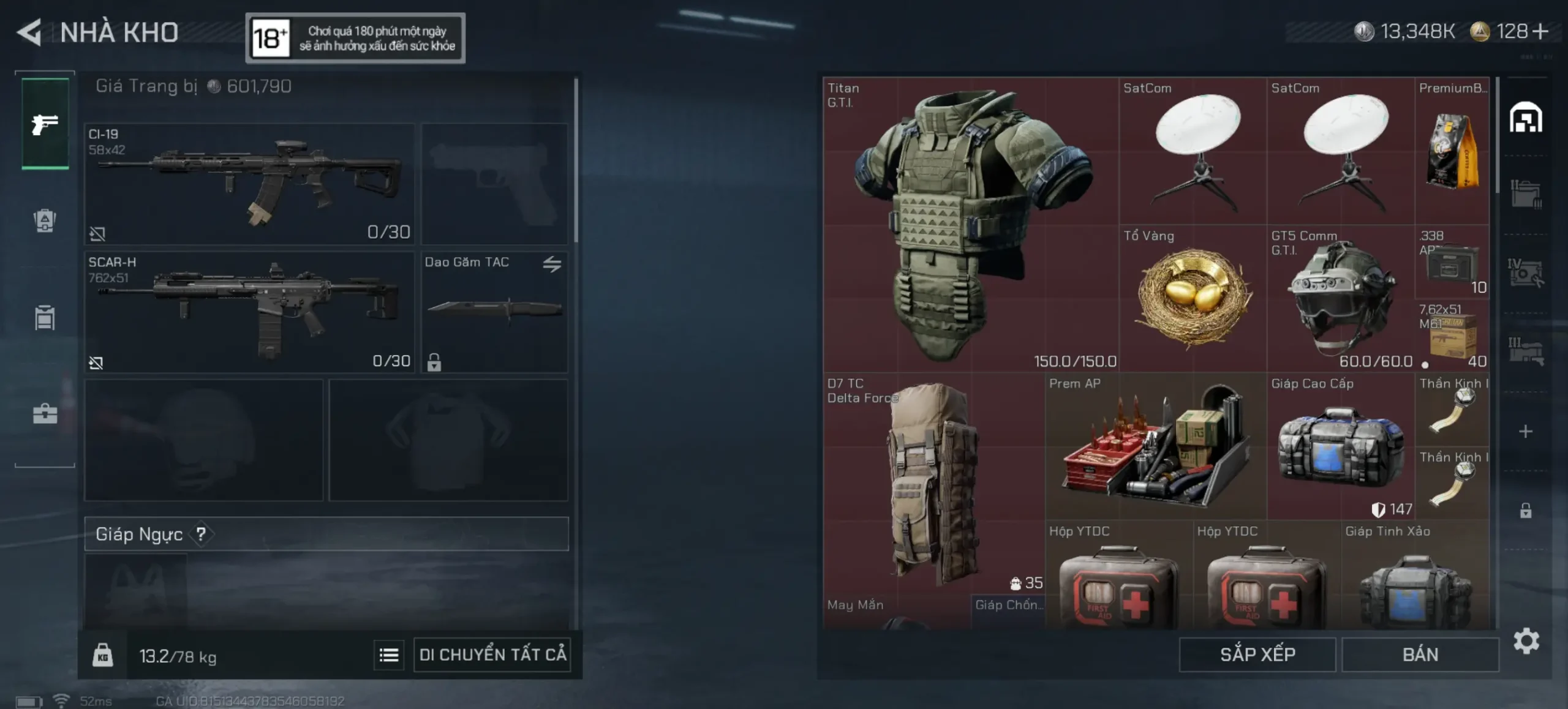 ACC CHIẾN DỊCH LV50 TTS 40M XU