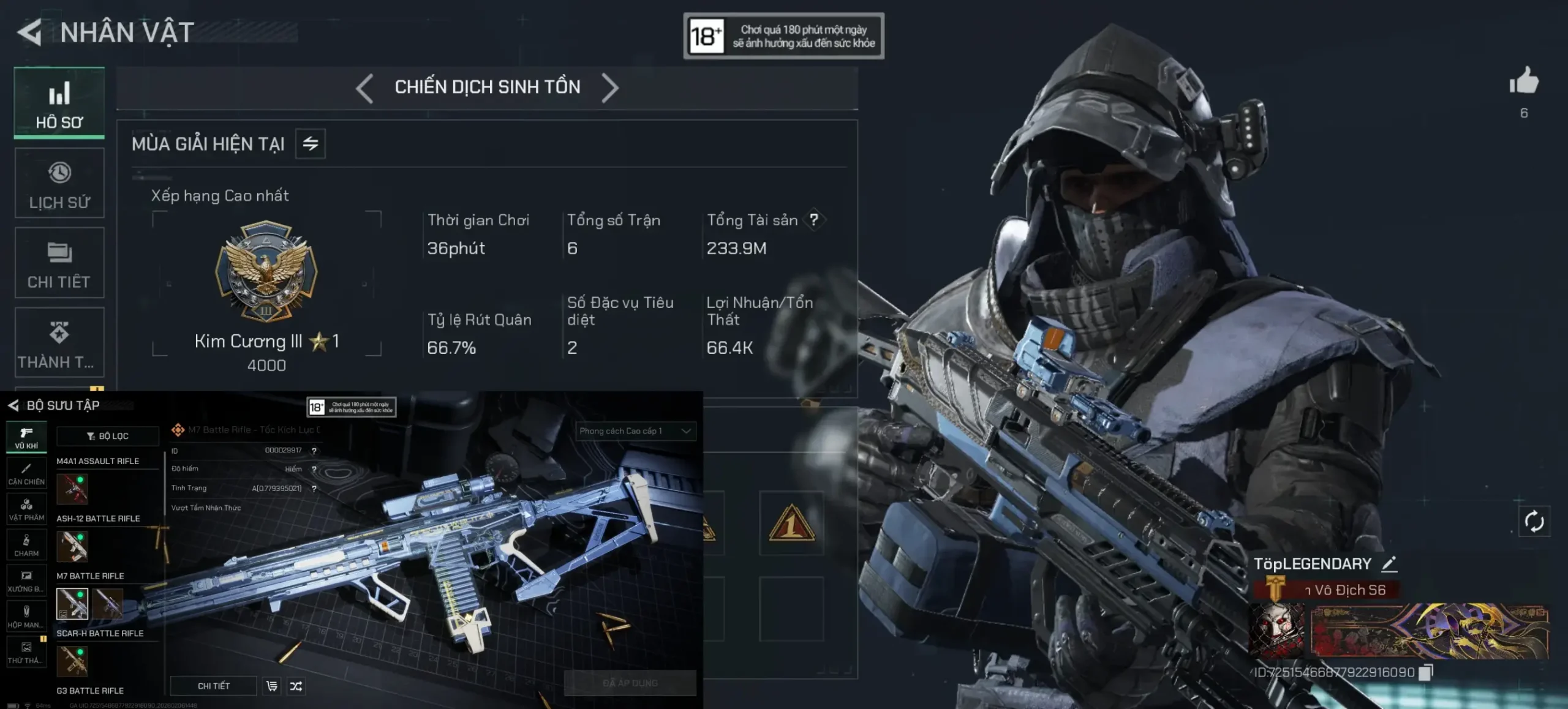 ACC CHIẾN DỊCH 200M XU x M7 HIẾM A