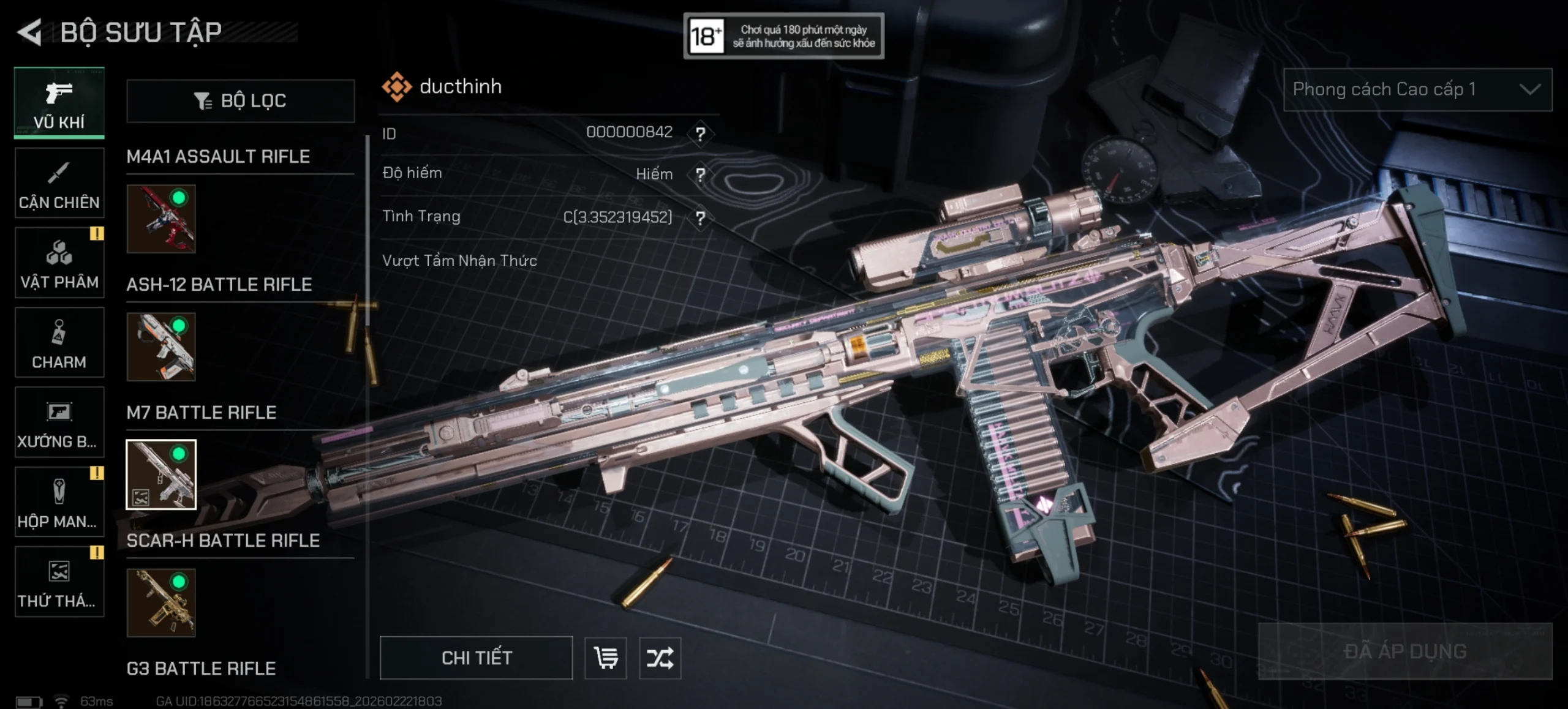 SKIN M7 MANDELBRICKS x HACKCLAW ARK