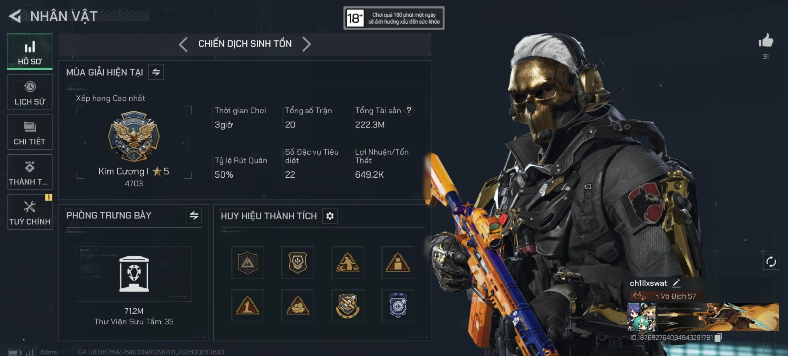 ACC CHIẾN DỊCH TTS 200M XU x DAO ĐẠO NGHĨA