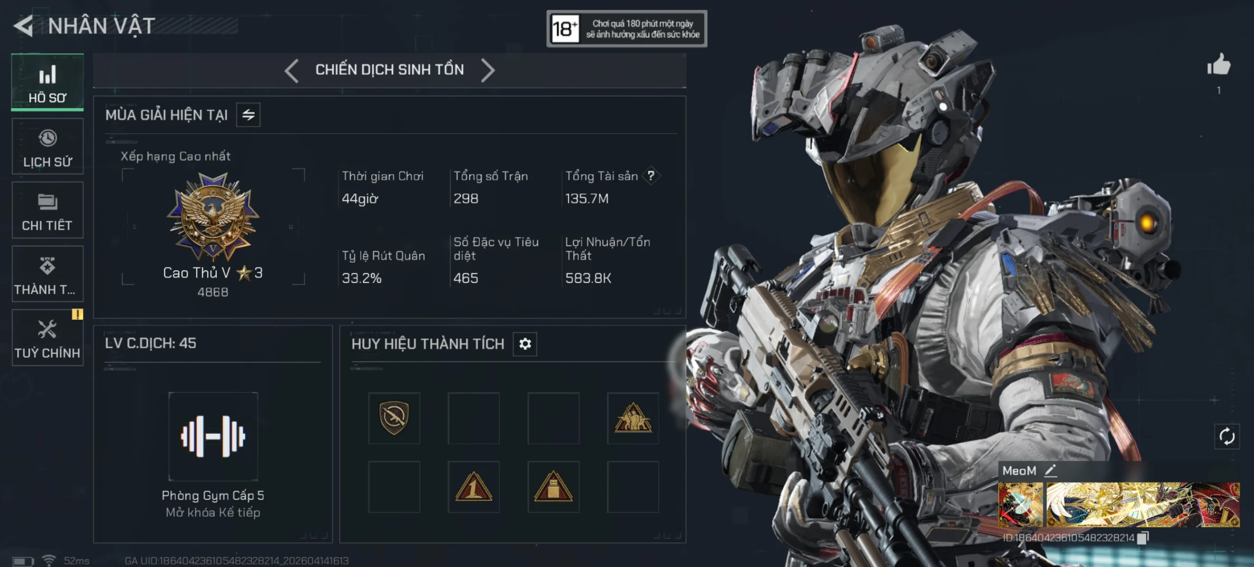 ACC CHIẾN DỊCH 100M XU x VYRON VỆ BINH