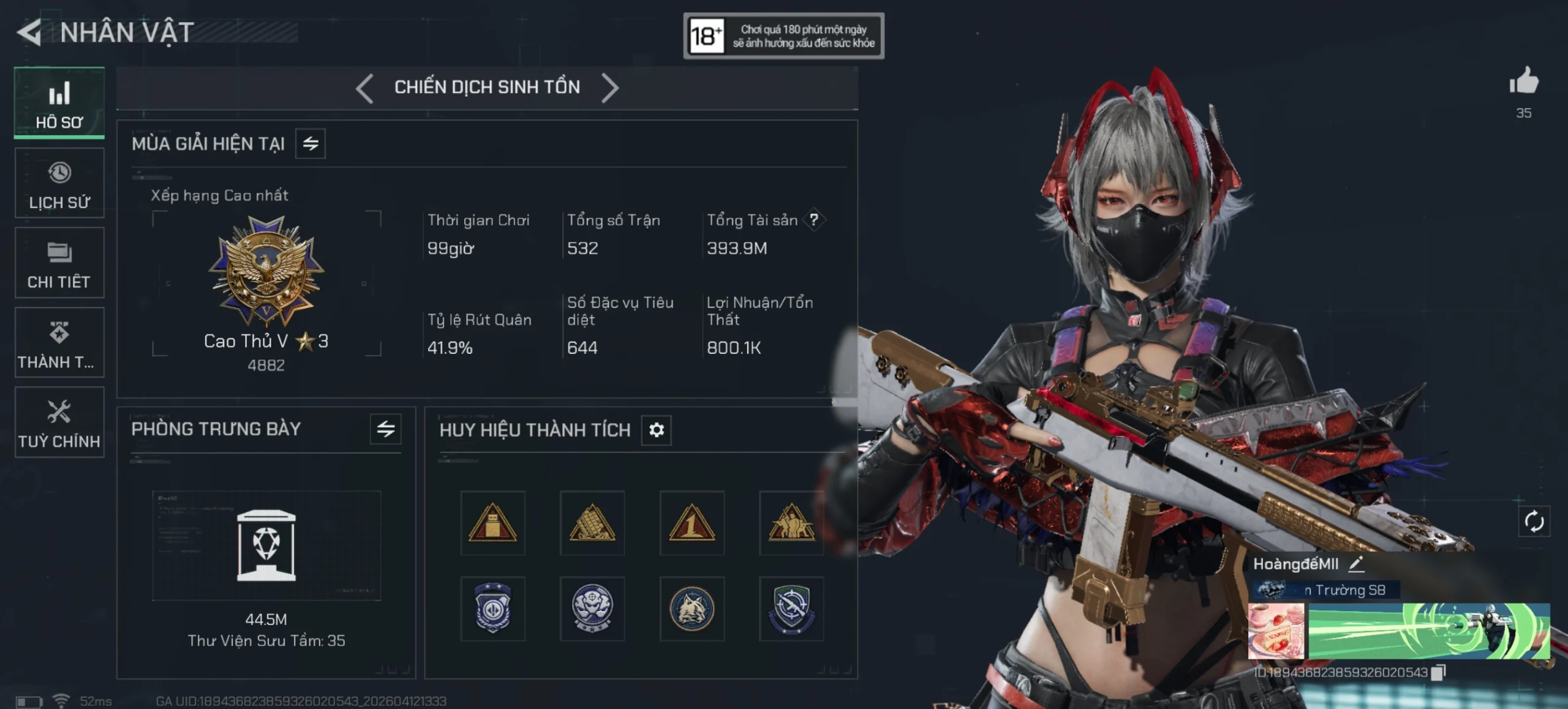 ACC CHIẾN DỊCH TTS 400M XU HOT