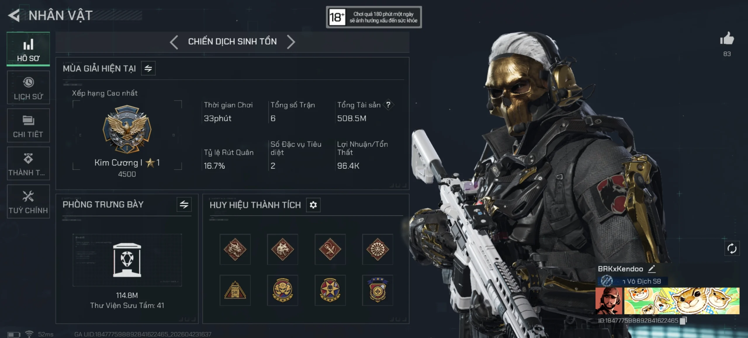 ACC CHIẾN DỊCH TTS 500M XU x DAO ĐẠO NGHĨA