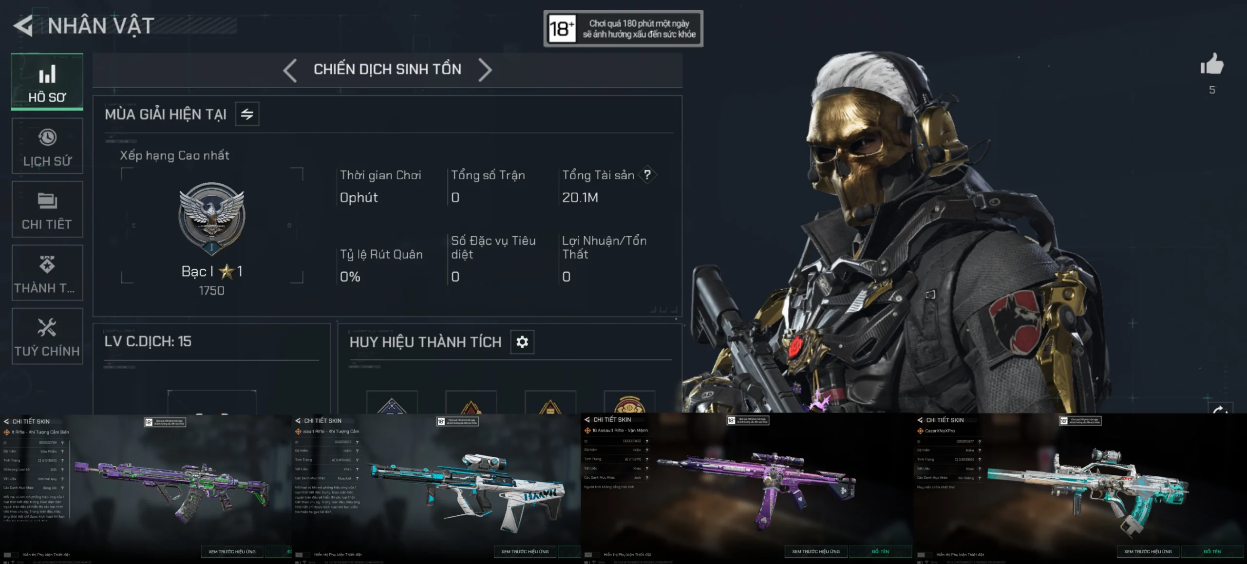 FULL SKIN NGHIÊN CỨU KÈM NHIỀU SÚNG MANDELBRICKS