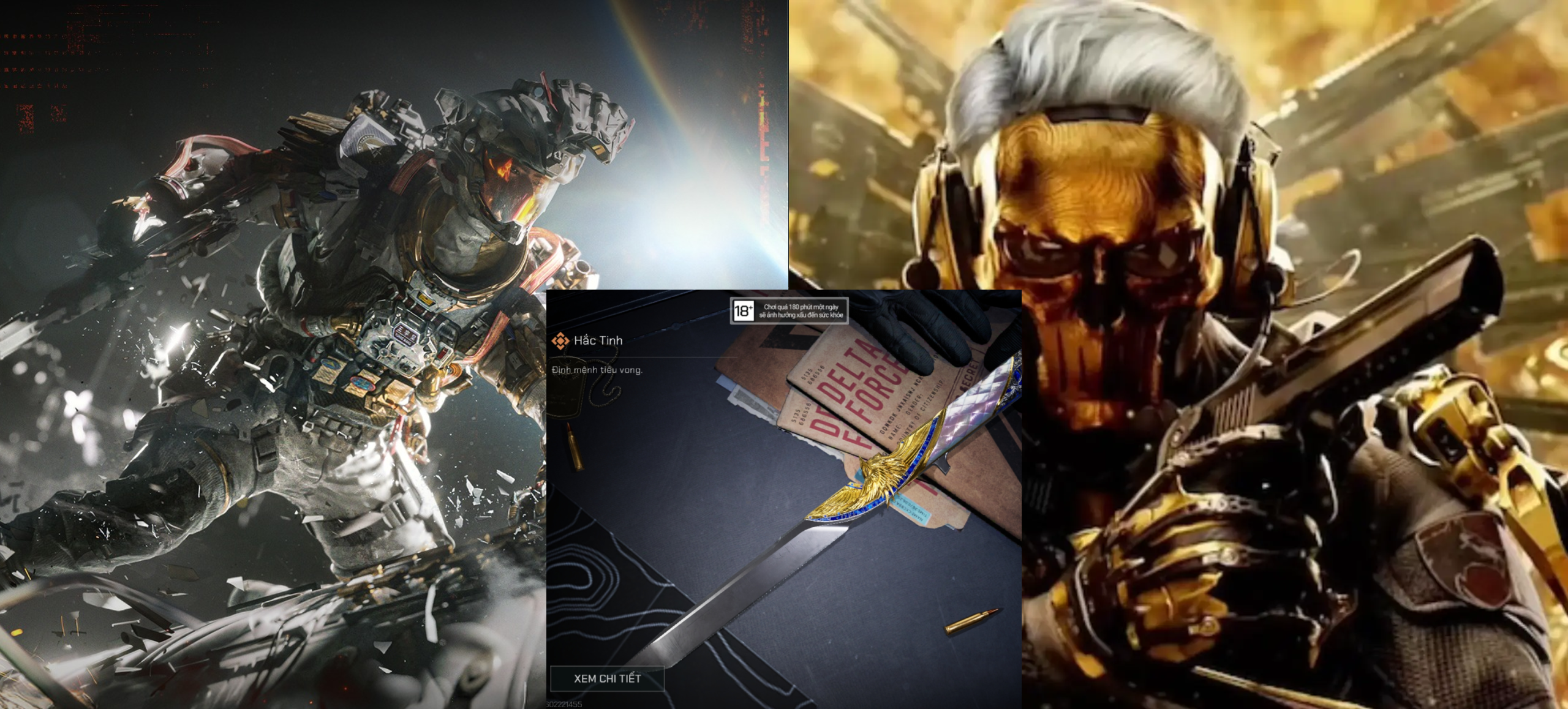 SKIN VYRON x DWOLF x DAO HẮC TINH