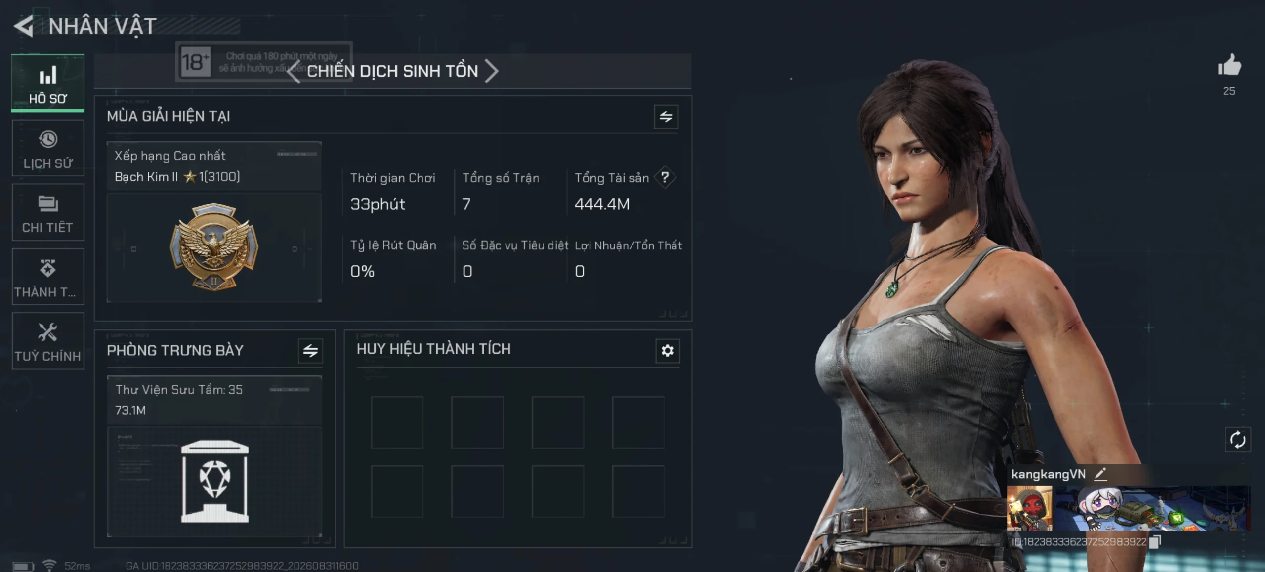 ACC CHIẾN DỊCH TTS 444M XU x LARA