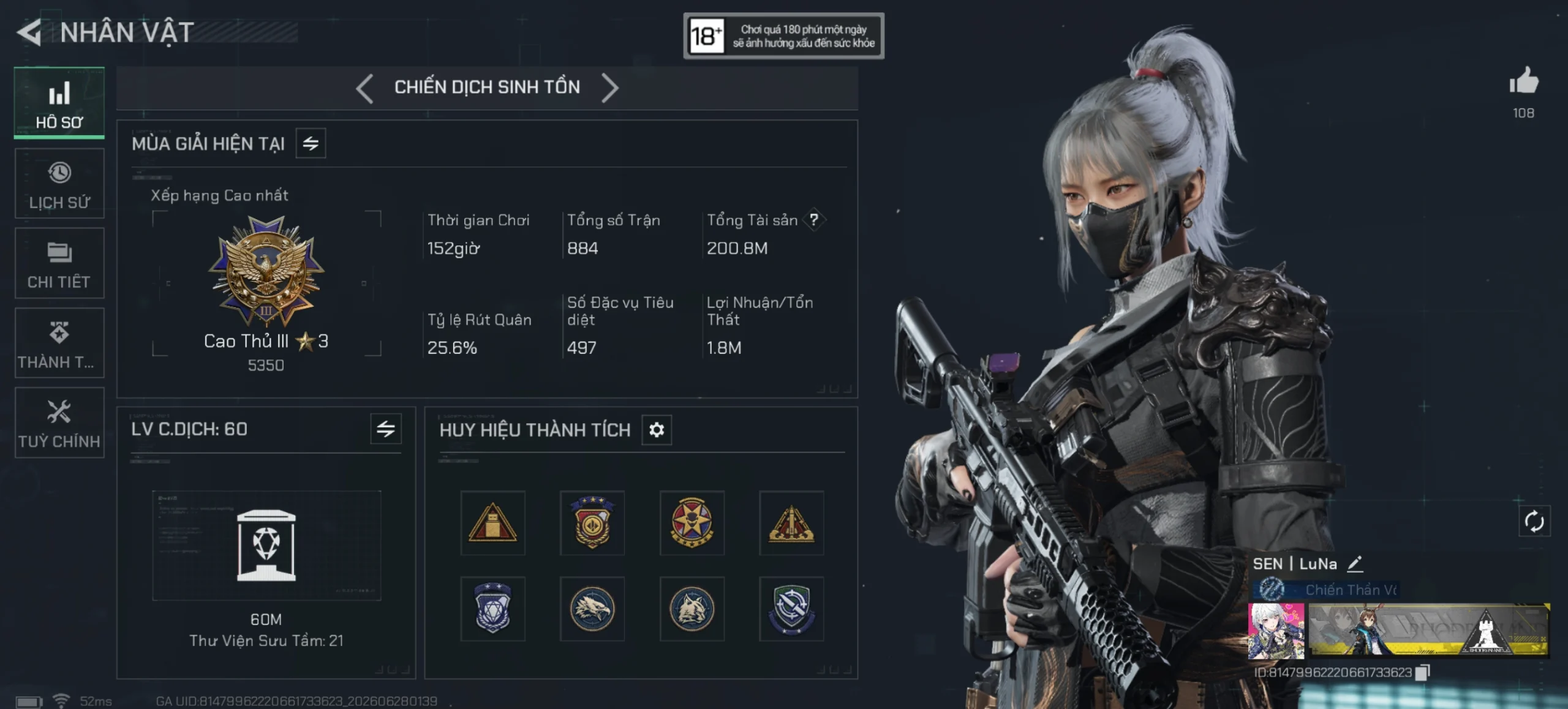 ACC CHIẾN DỊCH FULL SKIN HACKCLAW x HẮC TINH