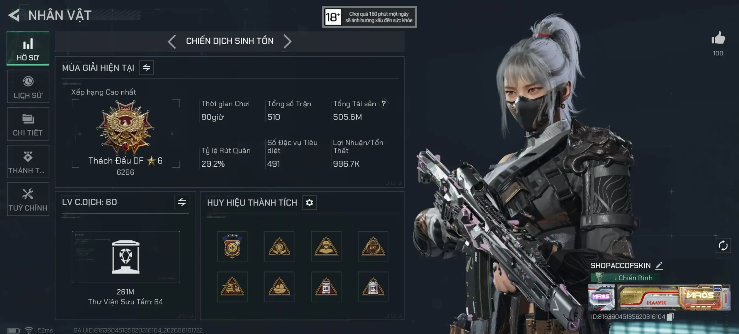 ACC CHIẾN DỊCH TTS 500M NHIỀU SKIN VIP